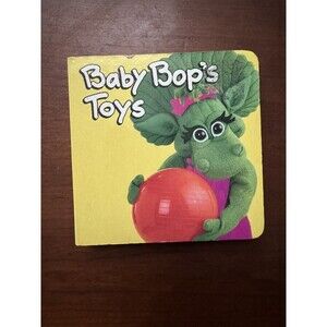 Vintage 94’ Barney Publishing “Baby Bops Toys” Baby Book Hard Pages